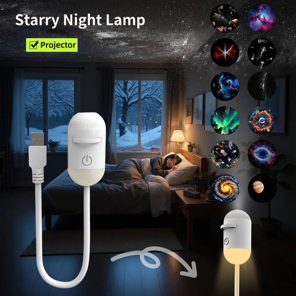 Lighting Mcqueen Bedroom Decor - Proyektor Bintang Mini Galaxy Lampu Malam