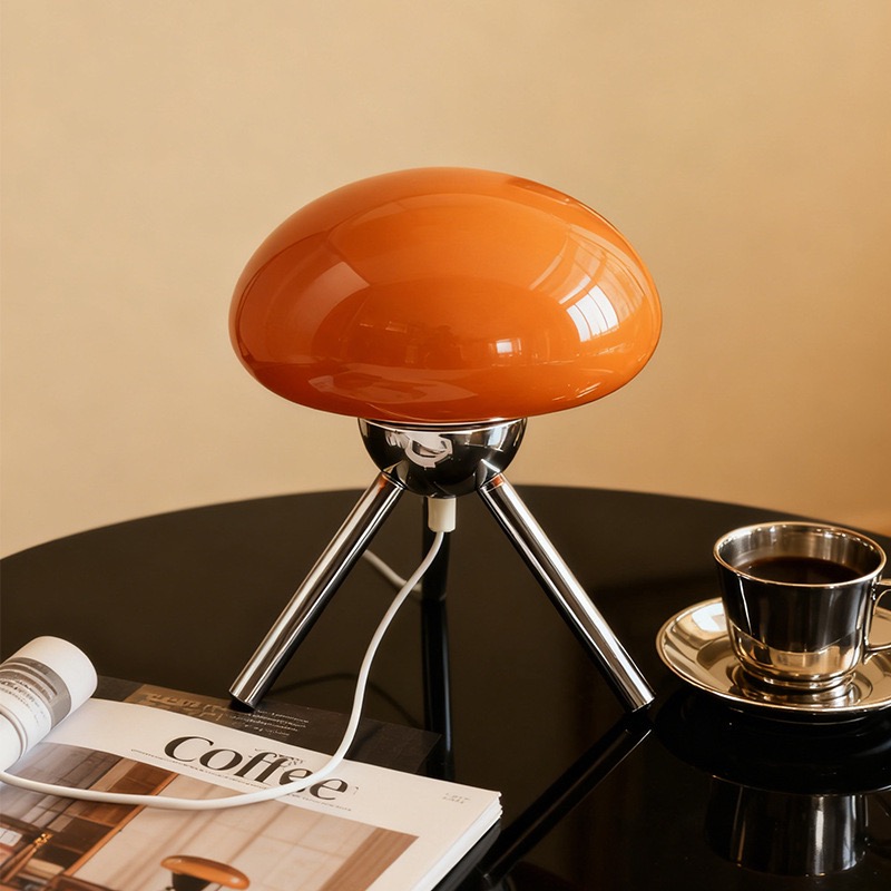 Lighting Decor Bedroom - Lampu Meja Kaca Bentuk Jamur Gaya