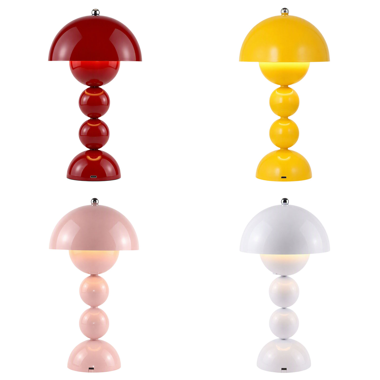 Lighting Decor Bedroom - Lampu Meja Jamur Vintage, Lampu LED