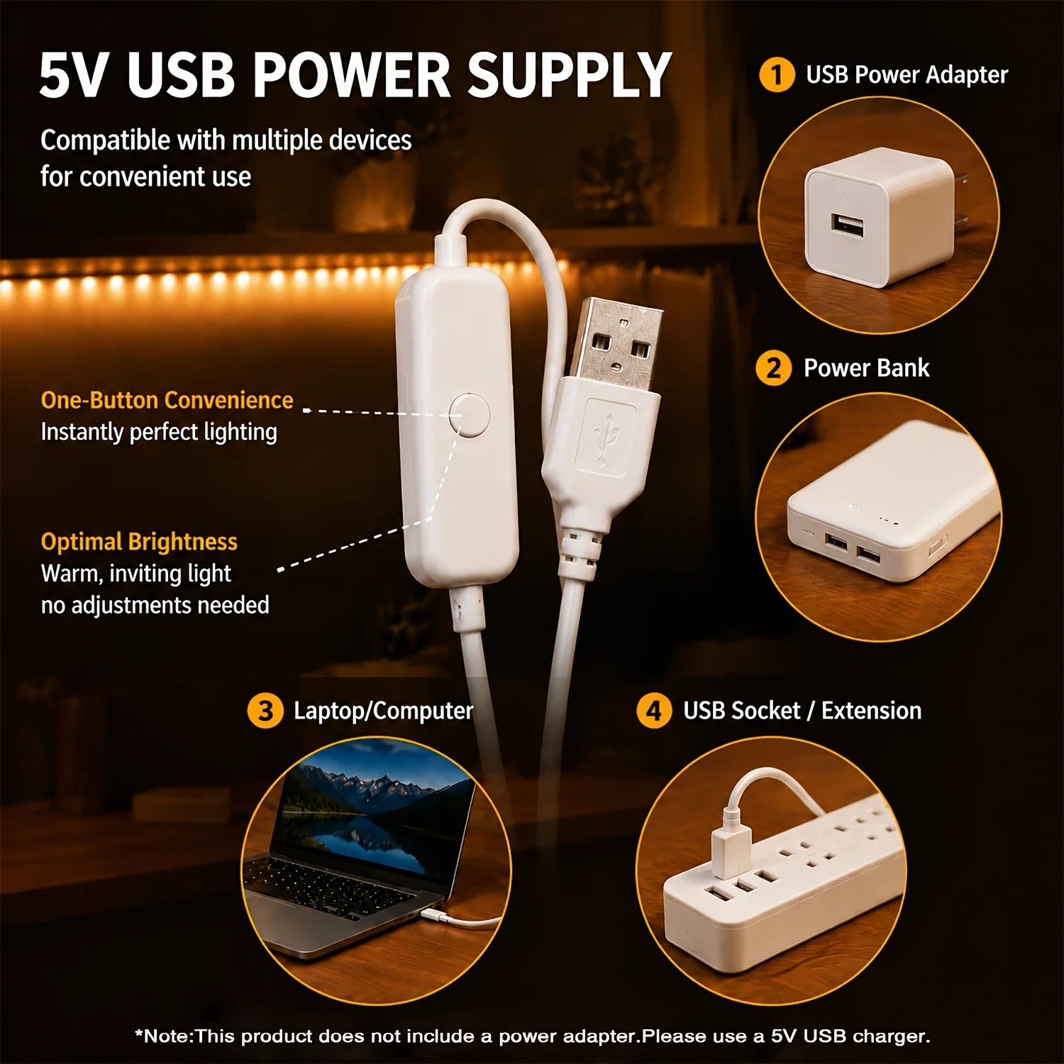 Lampu LED Strip dengan Kontrol - Lighting Decoration Ideas ulasan dan harga