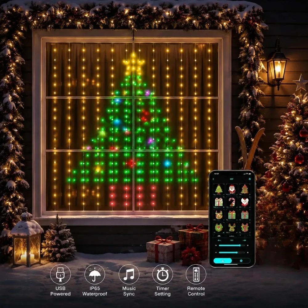 Lampu Hias Gorden Natal LED de - Lighting Christmas Decor ulasan dan harga