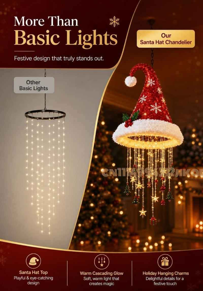 Lampu Hias Gantung Berbentuk T - Lighting Christmas Decor ulasan dan harga