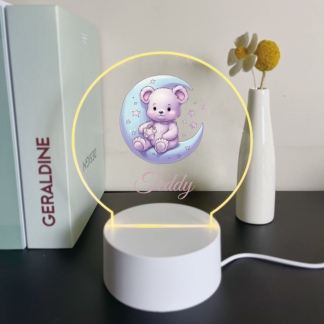 1pc Lampu Meja LED Beruang Bul - Lighting Visual ulasan dan harga