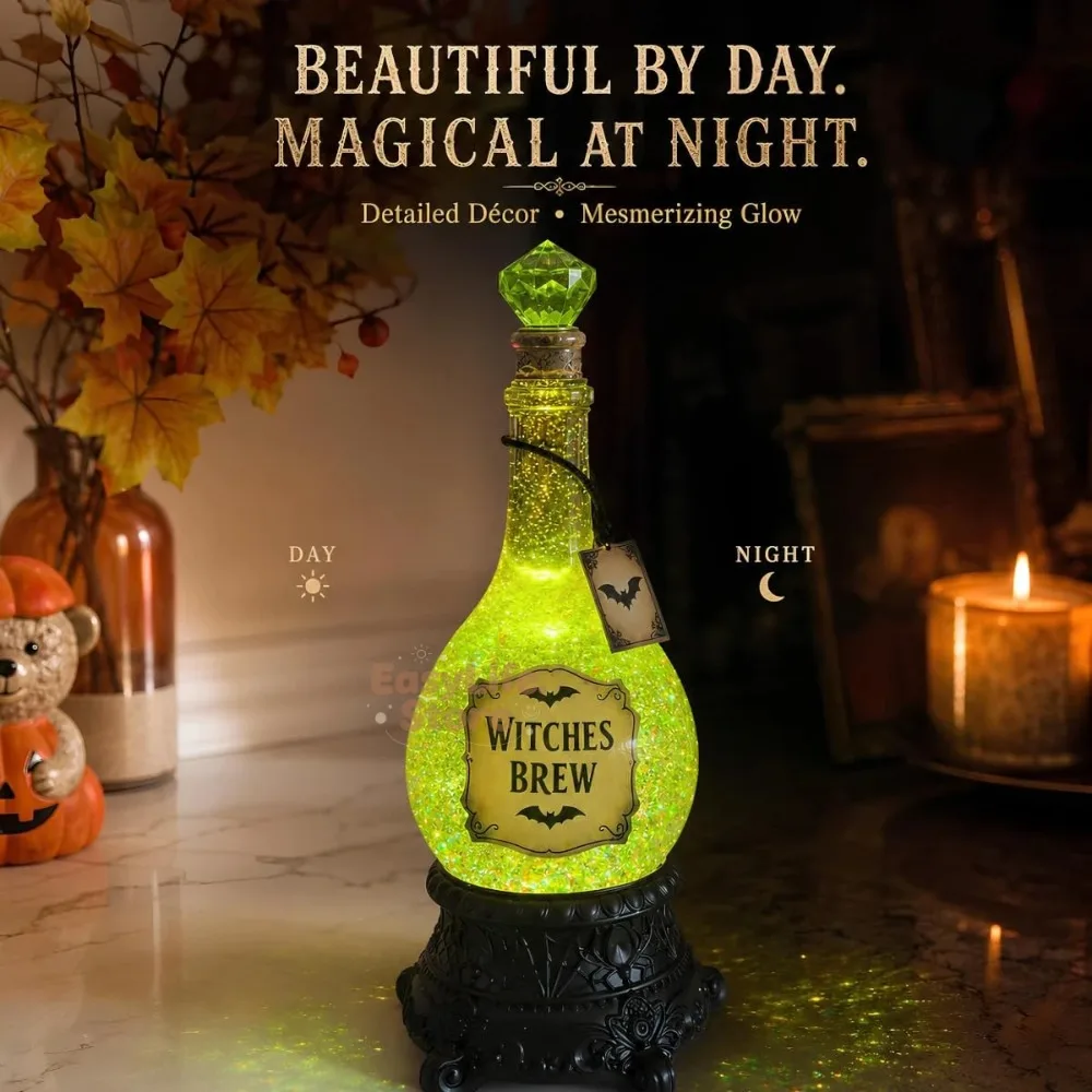 Botol Ramuan Penyihir Bercahay - Up Lighting Decor ulasan dan harga