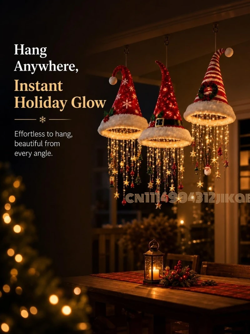 Lampu Gantung Berbentuk Topi S - Lighting Christmas Decor ulasan dan harga
