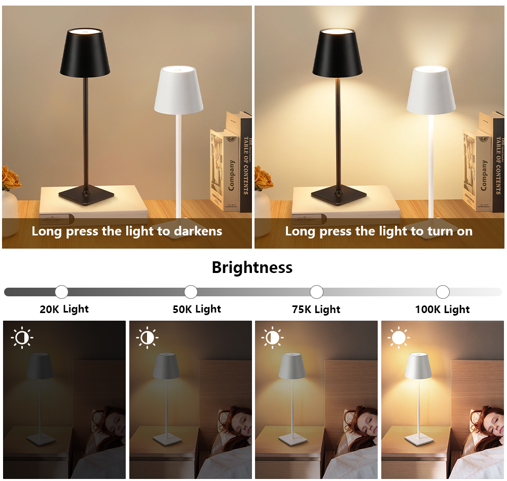 Lampu Meja LED Isi Ulang Nirka - Lighting Decor Bedroom ulasan dan harga