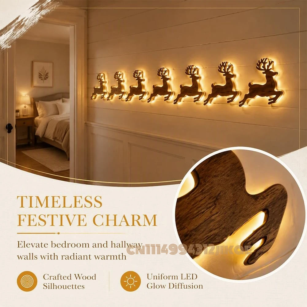 Dekorasi Dinding Natal berupa  - Lighting Christmas Decor ulasan dan harga